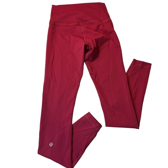 Lululemon Wunder Train High-Rise Tight 28” Pomegranate size 4 - Picture 5 of 9